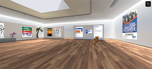 Virtual Graphic Design Gallery. Click to enter the interactive gallery.